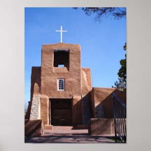SAN MIGUEL-MISSIE, SANTA FE NIEUW MEXICO POSTER