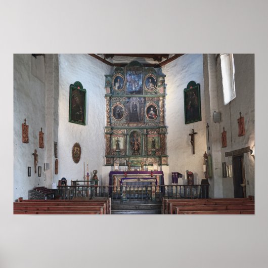 San Miguel-missiealtaar, Santa Fe Poster (Voorkant)