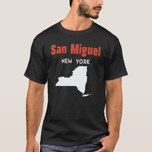San Miguel New York USA State America Travel New Y T-shirt (Voorkant)