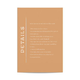 San Miguel Wedding Enclosure Card Informatiekaartje