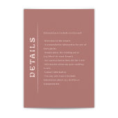 San Miguel Wedding Enclosure Card Informatiekaartje