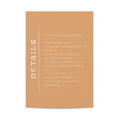 San Miguel Wedding Enclosure Card Informatiekaartje