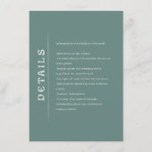 San Miguel Wedding Enclosure Card Informatiekaartje (Voorkant)