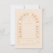 San Miguel Wedding RSVP-kaart met QR-code RSVP Kaartje (Voorkant)