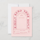 San Miguel Wedding RSVP-kaart met QR-code RSVP Kaartje (Voorkant)