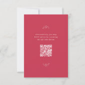 San Miguel Wedding RSVP-kaart met QR-code RSVP Kaartje (Achterkant)