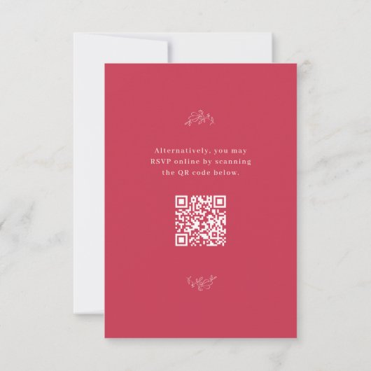 San Miguel Wedding RSVP-kaart met QR-code RSVP Kaartje (Achterkant)