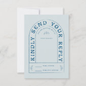 San Miguel Wedding RSVP-kaart met QR-code RSVP Kaartje (Voorkant)