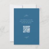 San Miguel Wedding RSVP-kaart met QR-code RSVP Kaartje (Achterkant)