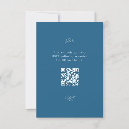 San Miguel Wedding RSVP-kaart met QR-code RSVP Kaartje (Achterkant)