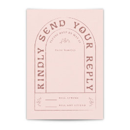 San Miguel Wedding RSVP-kaart met QR-code RSVP Kaartje