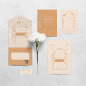 San Miguel Wedding RSVP-kaart met QR-code RSVP Kaartje