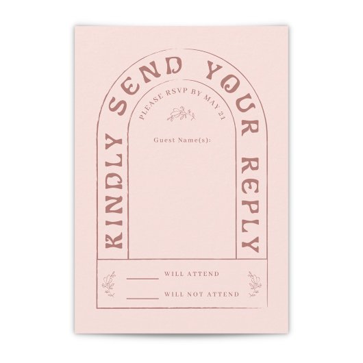 San Miguel Wedding RSVP-kaart met QR-code RSVP Kaartje