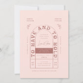 San Miguel Wedding Uitnodiging (Voorkant)