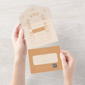 San Miguel Wedding Uitnodiging met RSVP-kaart (Afscheurbaar)