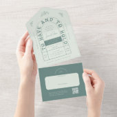 San Miguel Wedding Uitnodiging met RSVP-kaart (Afscheurbaar)