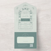 San Miguel Wedding Uitnodiging met RSVP-kaart (Binnen)