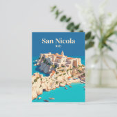 San Nicola Italië Briefkaart (Staand voorkant)