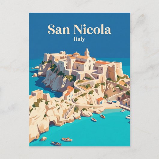 San Nicola Italië Briefkaart (Voorkant)