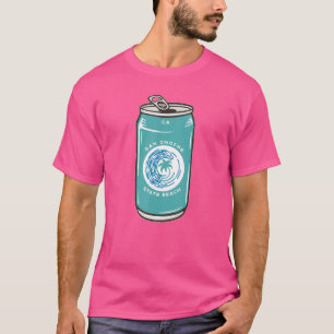 San Onofre State Beach Californië Ca Blikje Bier F T-shirt