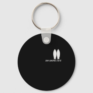 San Onofre State Beach, surfen souvenir, surfer M Sleutelhanger