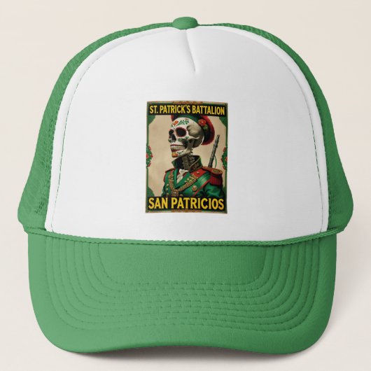 San Patricios Bataljon Iers-Mexicaans Trucker Pet (Voorkant)