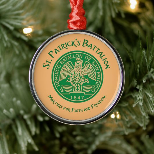 San Patricios Saint Patrick Battalion Metalen Ornament (Boom)