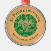 San Patricios Saint Patrick Battalion Metalen Ornament (Voorkant)