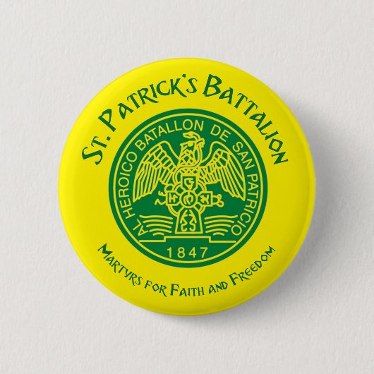 San Patricios Saint Patrick Battalion Ronde Button 5,7 Cm (Voorkant)