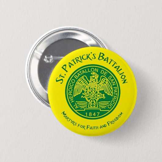 San Patricios Saint Patrick Battalion Ronde Button 5,7 Cm (Voorkant /achterkant)
