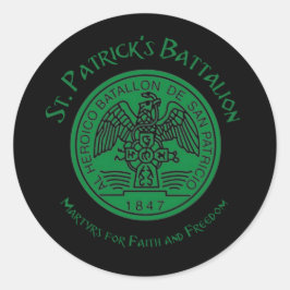 San Patricios Saint Patrick Battalion Ronde Sticker