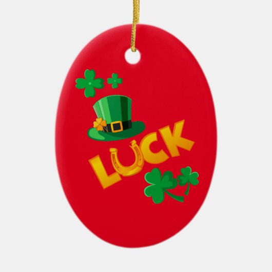 SAN PATRICKS DAY KERAMISCH ORNAMENT (Voorkant)