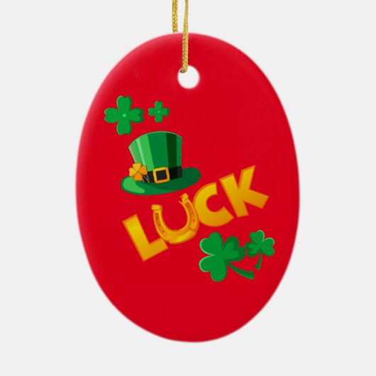 SAN PATRICKS DAY KERAMISCH ORNAMENT (Achterkant)
