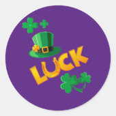 SAN PATRICKS DAY RONDE STICKER (Voorkant)