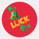 SAN PATRICKS DAY RONDE STICKER (Voorkant)