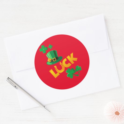 SAN PATRICKS DAY RONDE STICKER (Envelop)