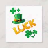 SAN PATRICKS DAY VIERKANTE VISITEKAARTJE (Voorkant)