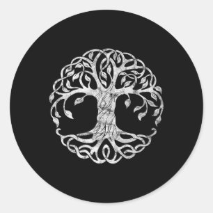 San Patties Ierse Keltische Levensboom St Patricks Ronde Sticker