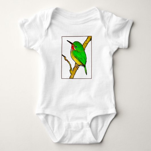 San Pedrito Puerto Rican Bird Romper (Voorkant)