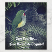 San Pedrito... Wijn Etiket (Enkel label)