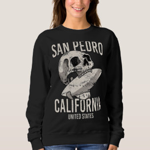 San Pedro Beach California CA Retro Surfer Trui