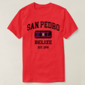 San Pedro Belize XXL Atletisch ontwerp T-shirt (Design voorkant)
