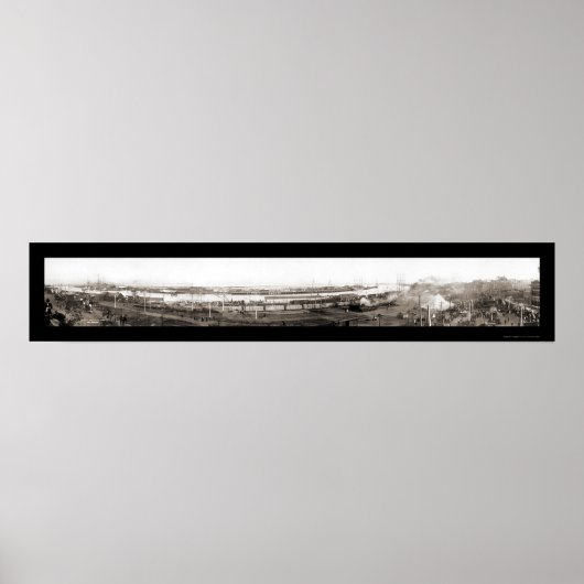 San Pedro, CA Foto 1908 Poster (Voorkant)