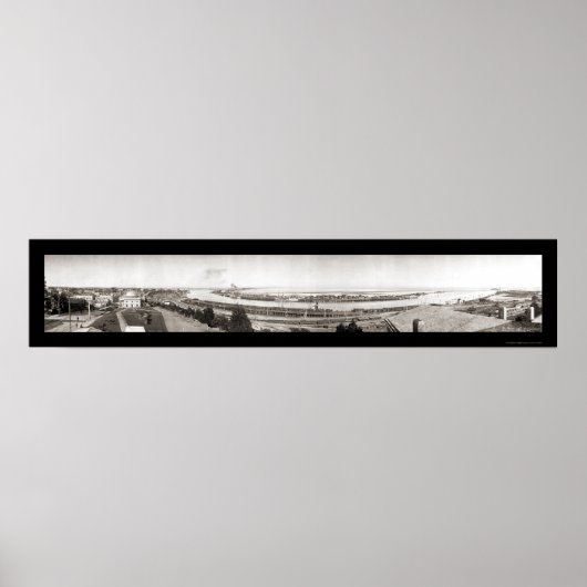 San Pedro, CA Huge Foto 1909 Poster (Voorkant)