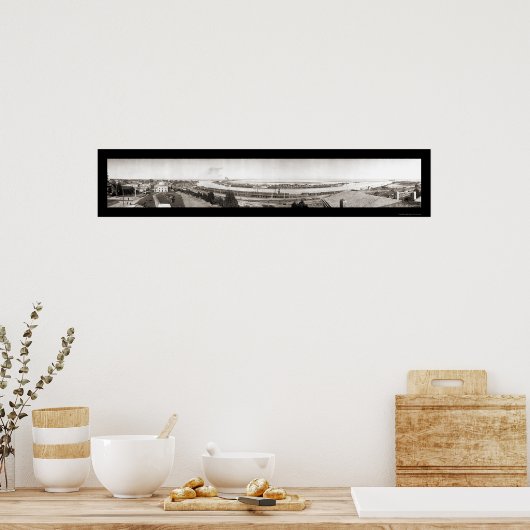 San Pedro, CA Huge Foto 1909 Poster (Keuken)