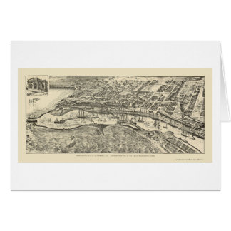 San Pedro, CA Panorama Map - 1905