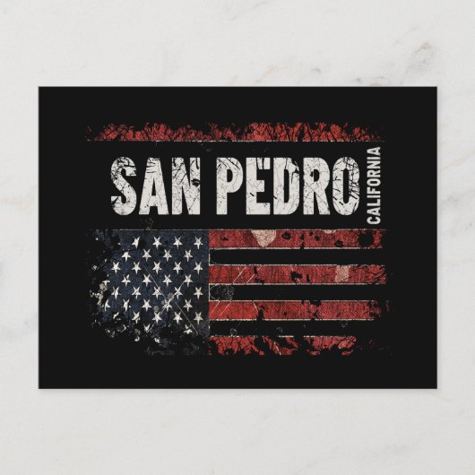 San Pedro California Briefkaart (Voorkant)