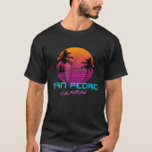 San Pedro California Retro 80s Shirt (Voorkant)