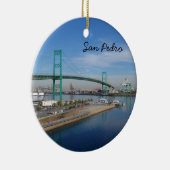 San Pedro, Californië Keramisch Ornament (Rechts)