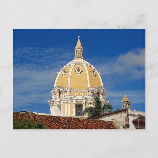 San Pedro Cathedral Cartagena Travel Briefkaart (Voorkant)